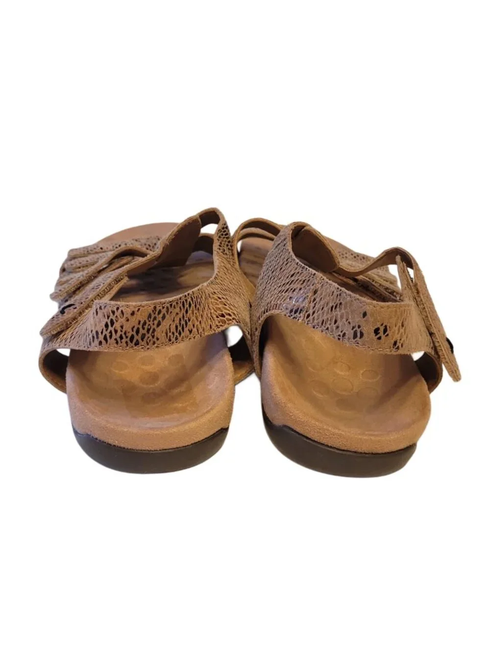 Vionic Harissa Snake Print Strappy Slingback Sandals